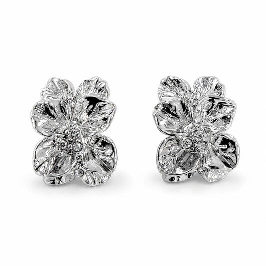 Pendiente Flor Plata