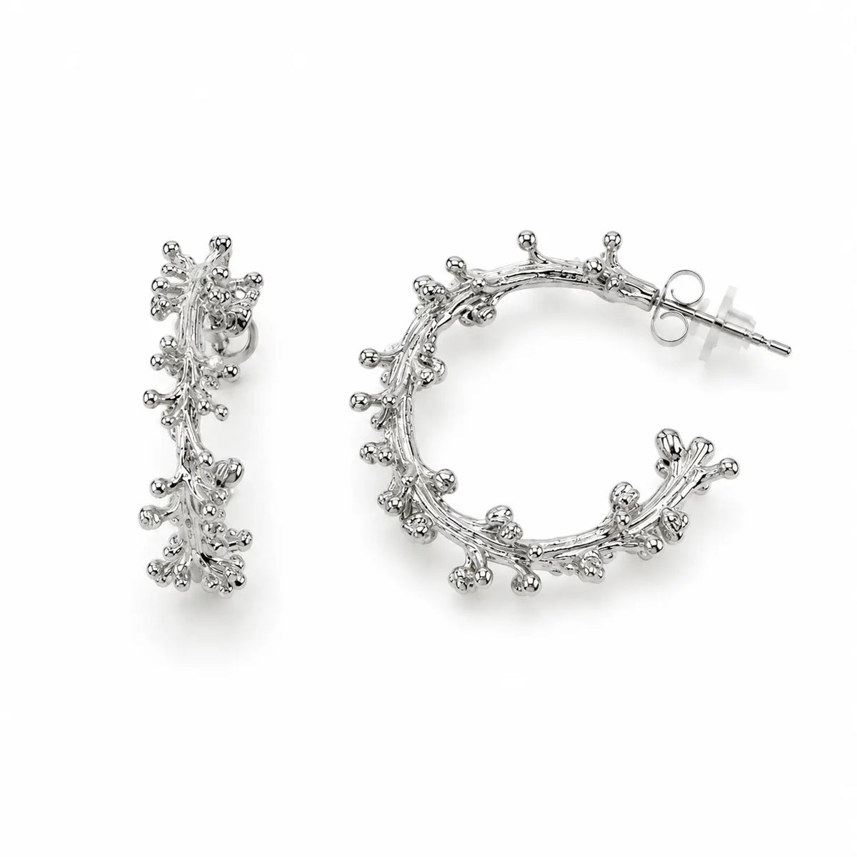 Aro Coral Plata