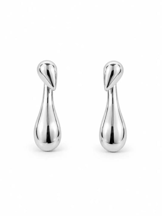 Pendientes plateados