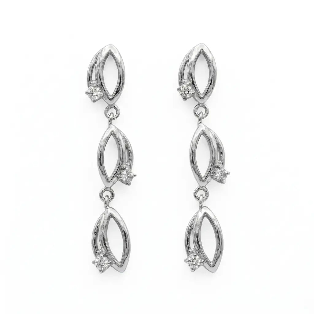 Pendientes plateados
