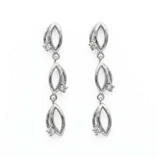 Pendientes plateados