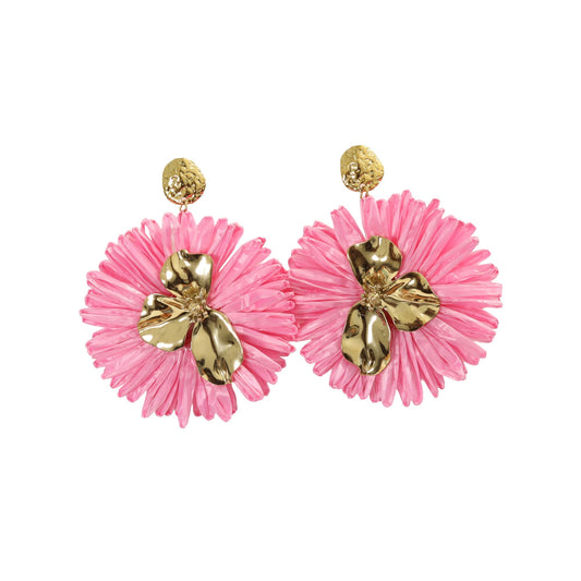 Pendientes de rafia