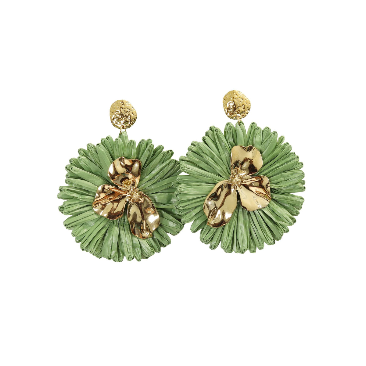 Pendientes de rafia