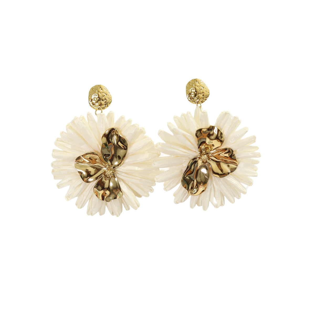 Pendientes de rafia