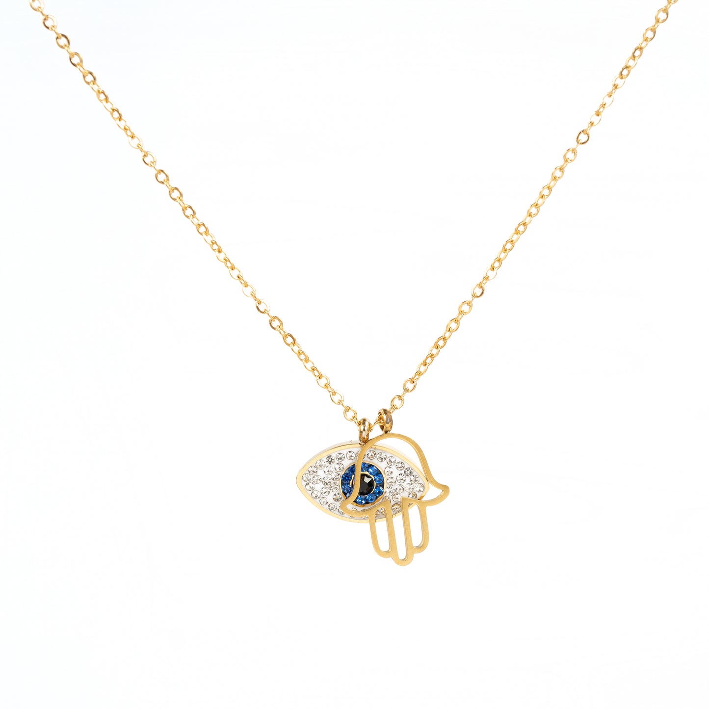 Collar Mano y Ojo de la Suerte
