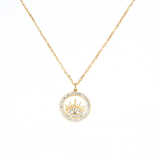 Collar Ojo Brillante Zirconia
