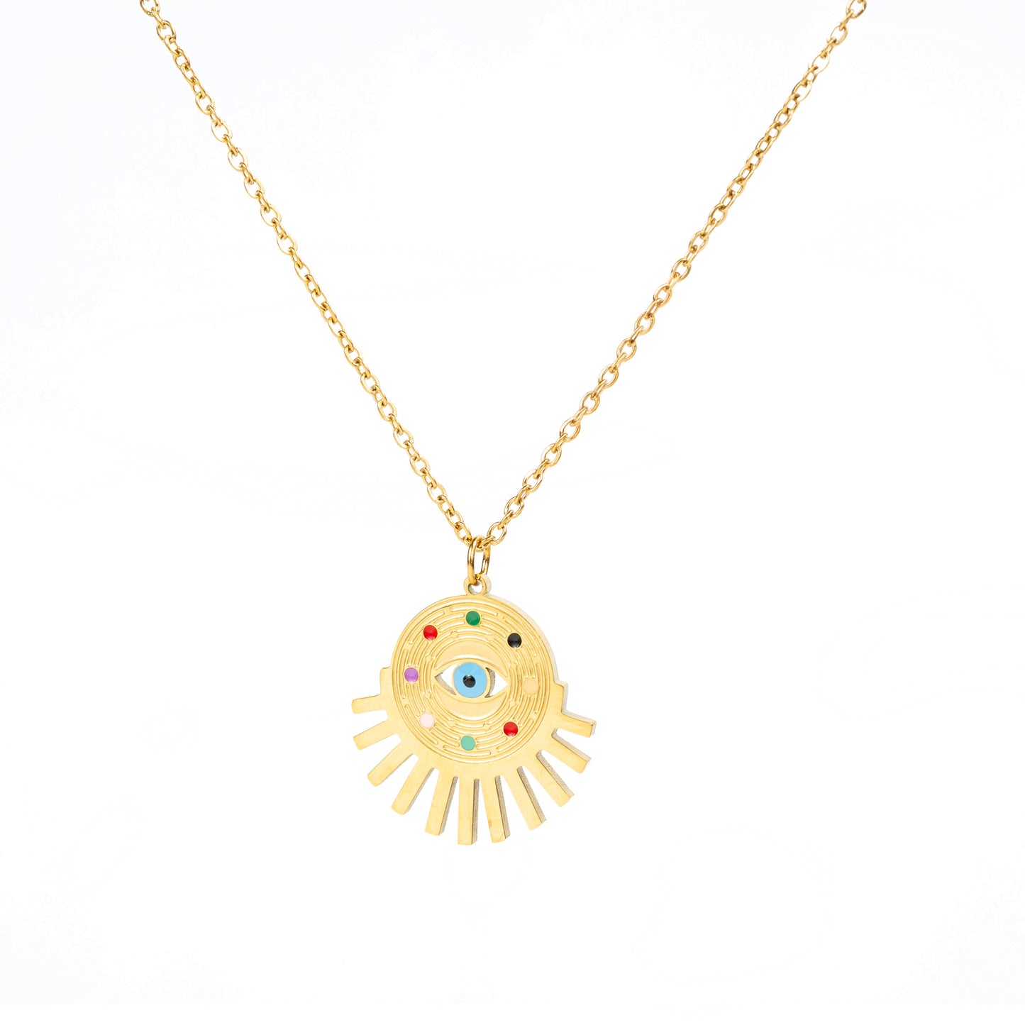 Collar Ojo Zirconia colores