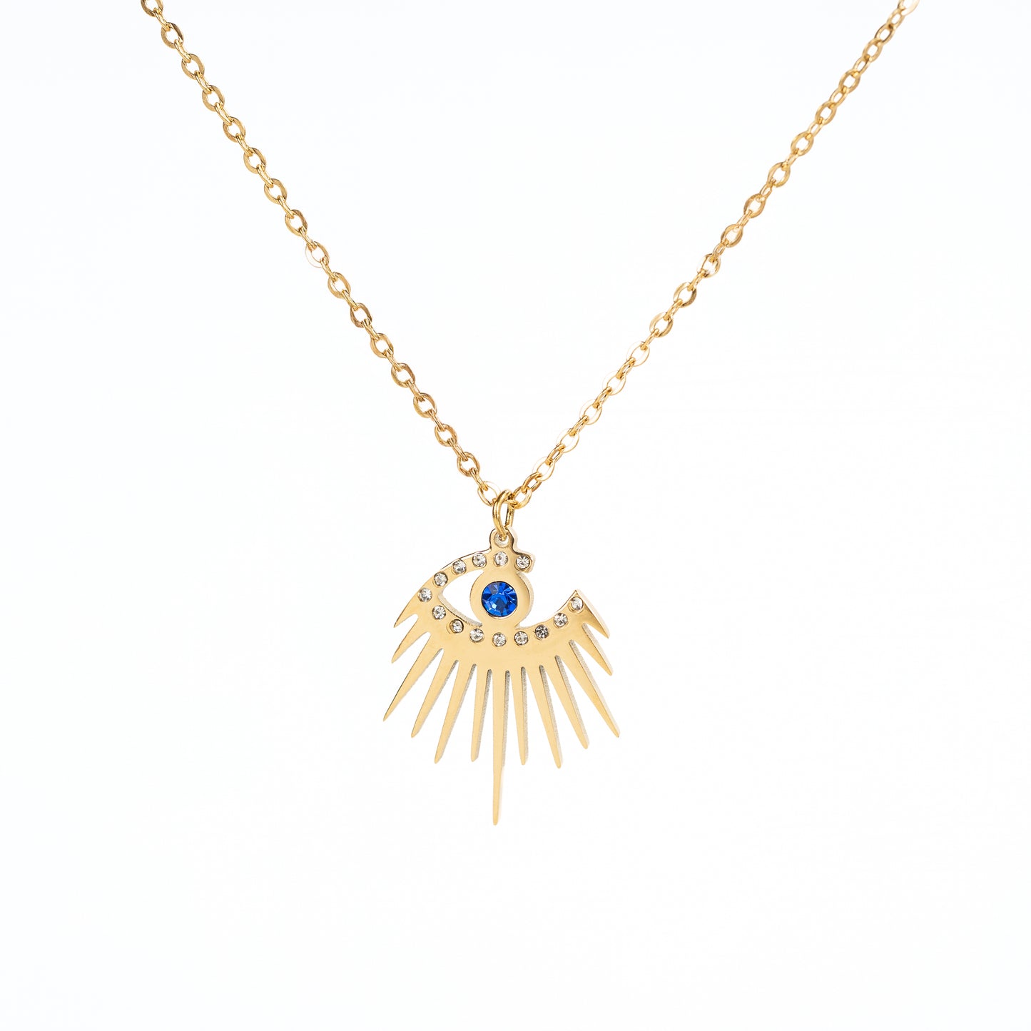 Collar de ojo del sol Zirconia