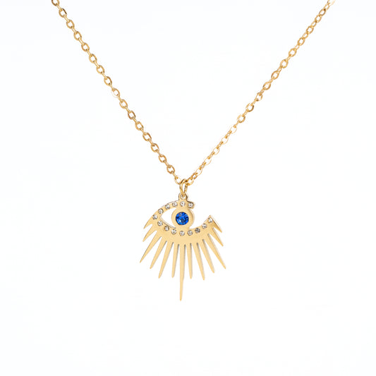 Collar de ojo del sol Zirconia