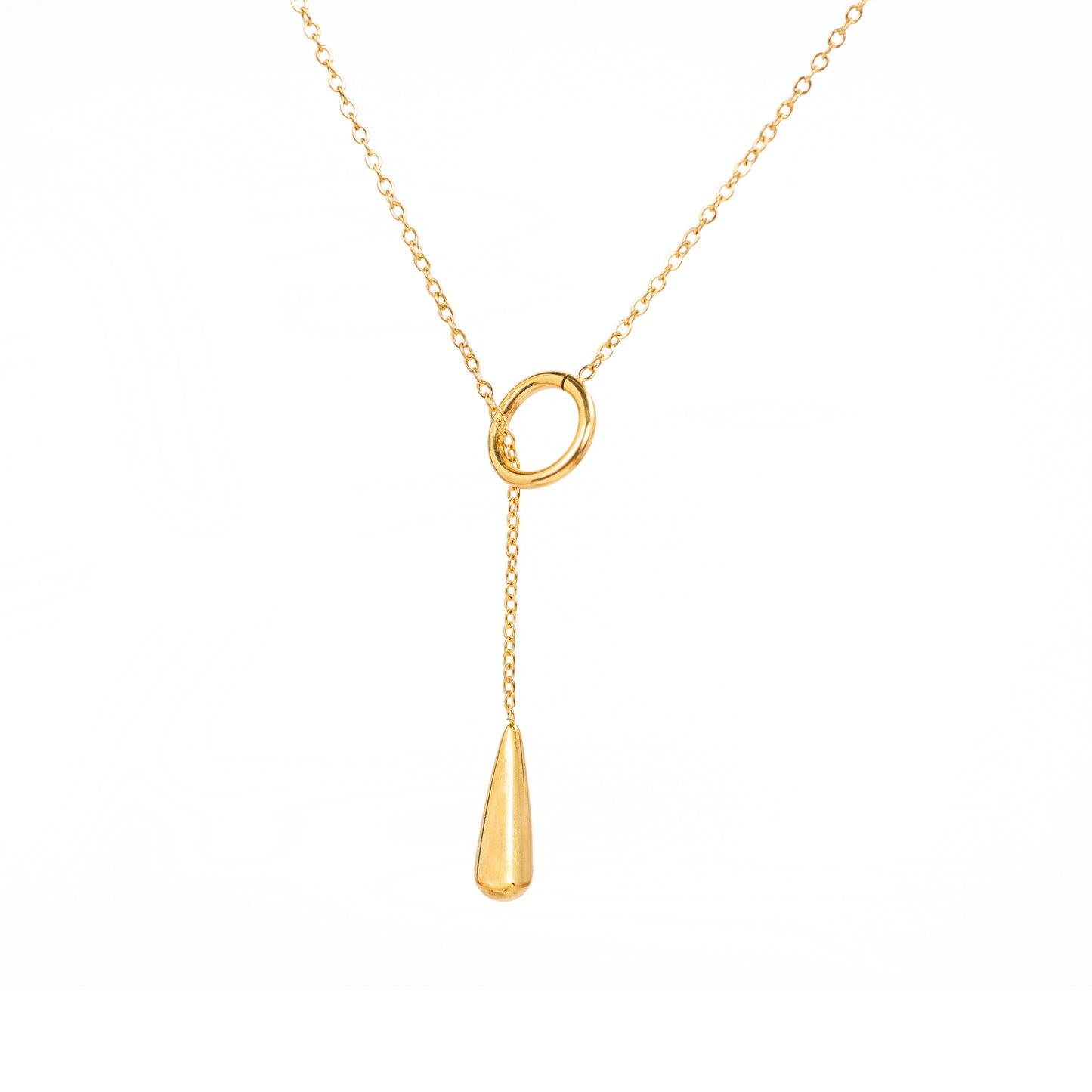 Collar de Gota Dorada y Sutil