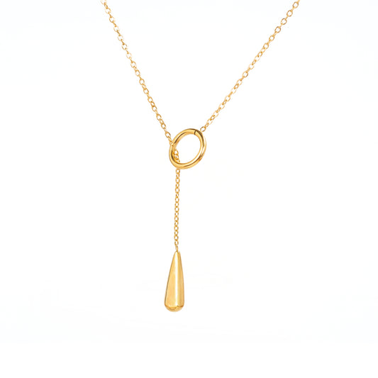 Collar de Gota Dorada y Sutil