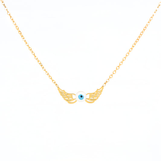 Collar Alas de Ángel Dorado