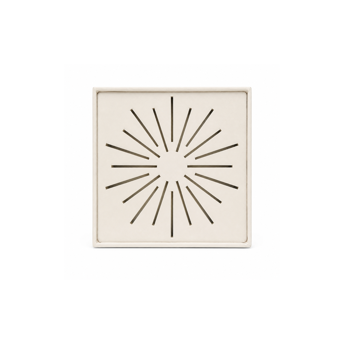 Exhibidor cuadrado diseño radial - 5 Colores