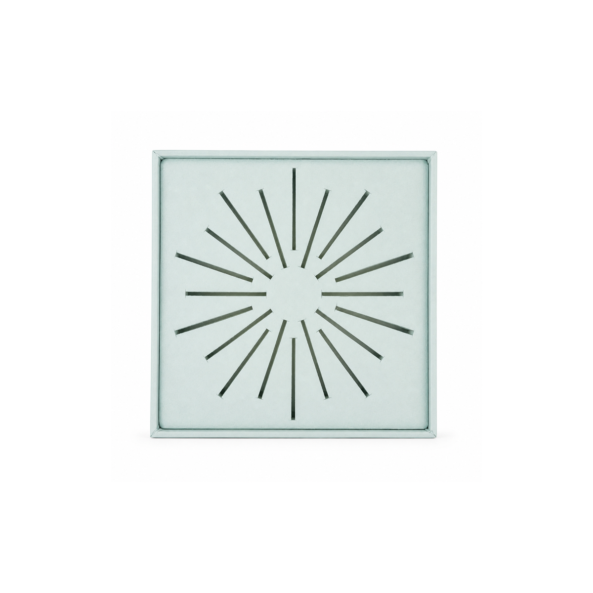 Exhibidor cuadrado diseño radial - 5 Colores
