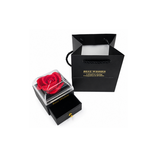 Caja Joyero y Bolsa de Regalo - 4 Colores - Negro
