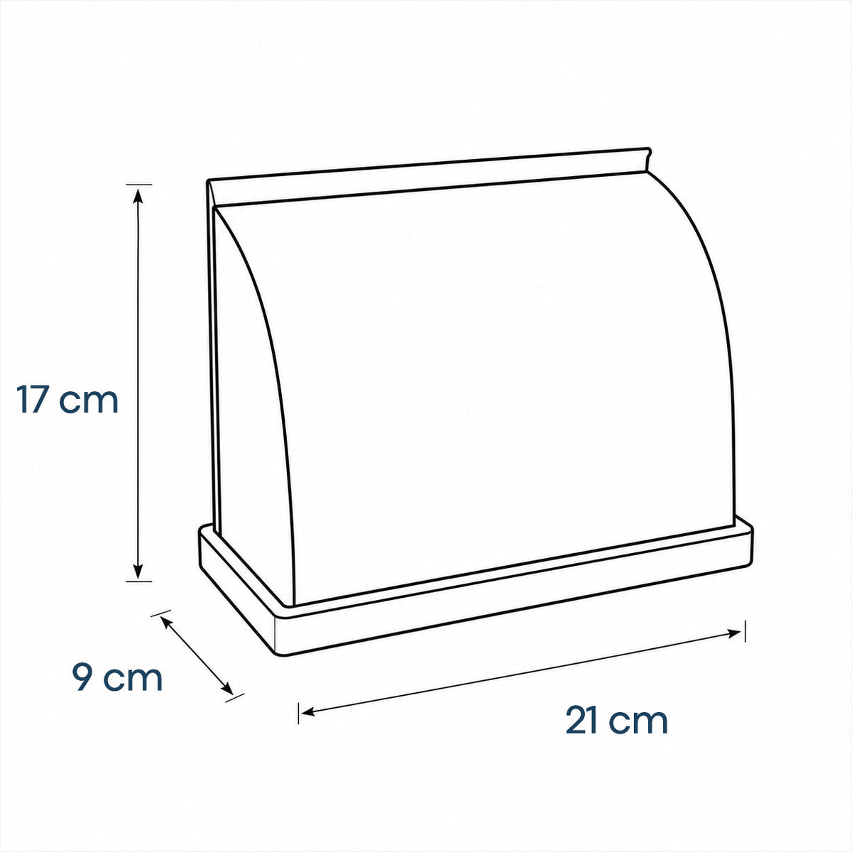 Exhibidor Curvo para Collares con Base de Madera - 4 Colores