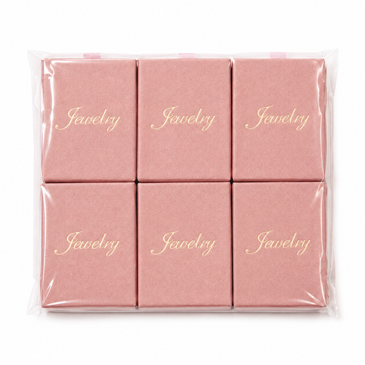 Caja Jewelry M con Asa (Pack 12 Und) - 3 Colores - Rosa