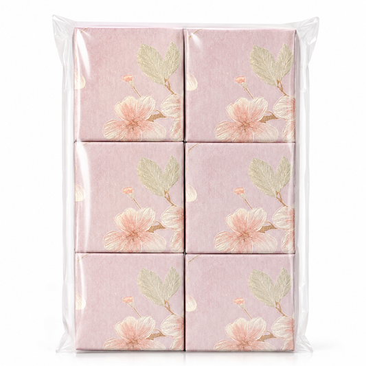 Caja Floral Cuadrada (Pack 12 Und) - 4 Colores - Rosa
