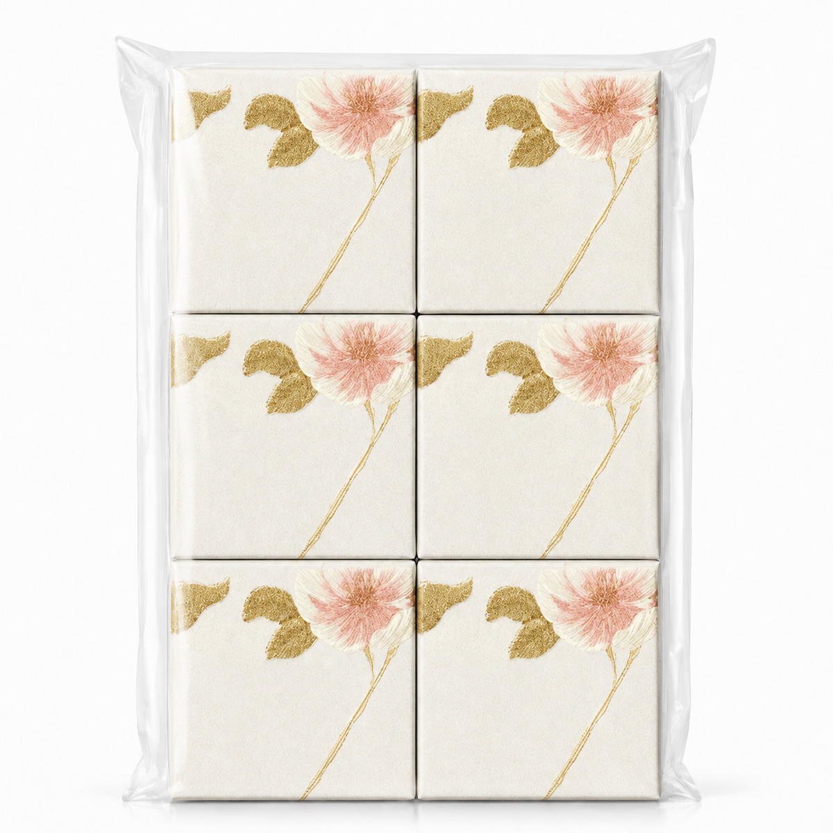 Caja Floral Cuadrada (Pack 12 Und) - 4 Colores