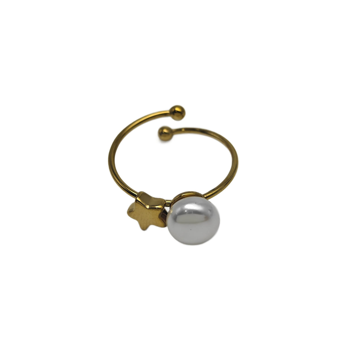 Anillo con perlas