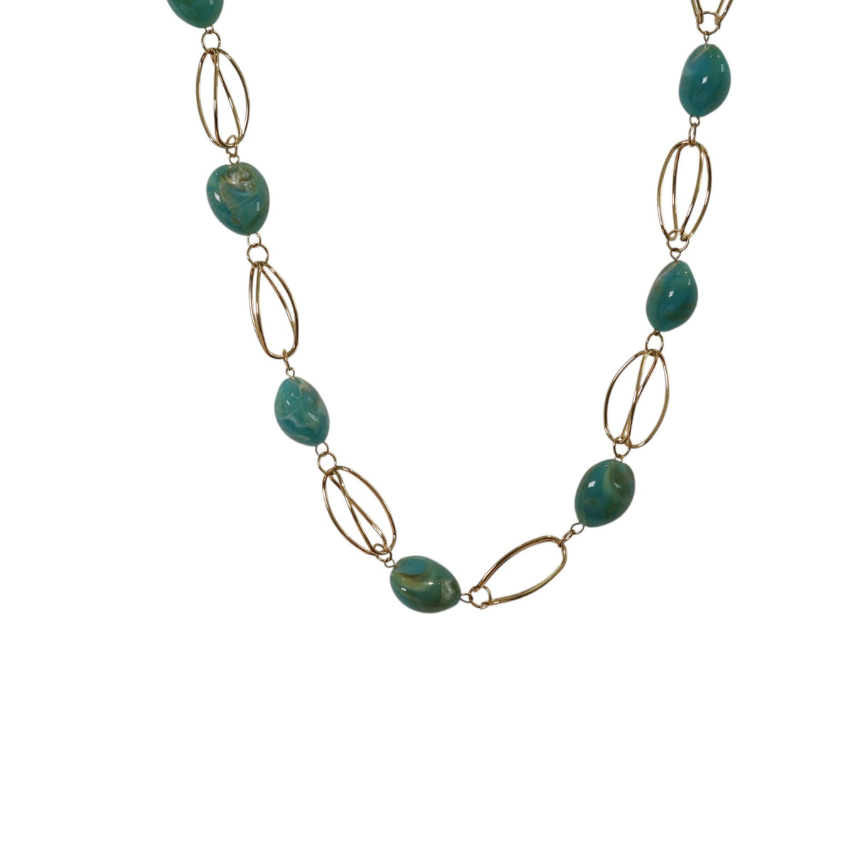 Collar Eslabones Dorado