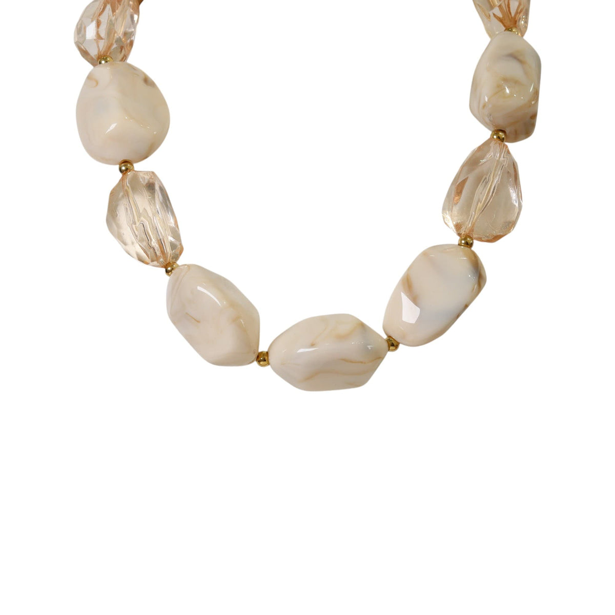 Gargantilla Piedras Beige