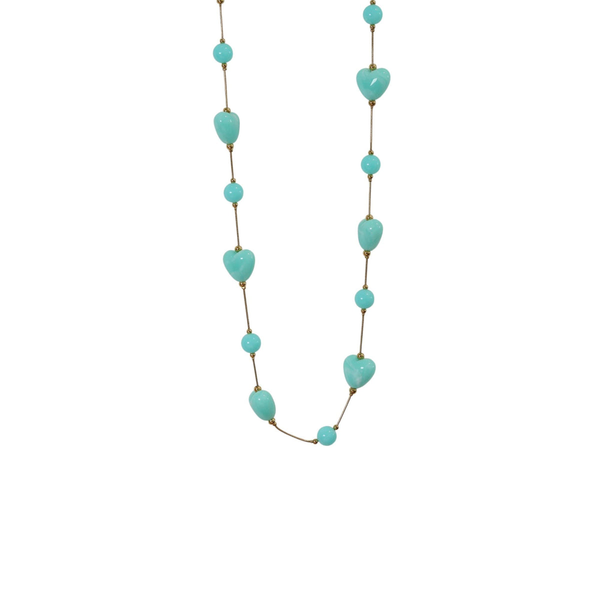 Collar Largo Corazones