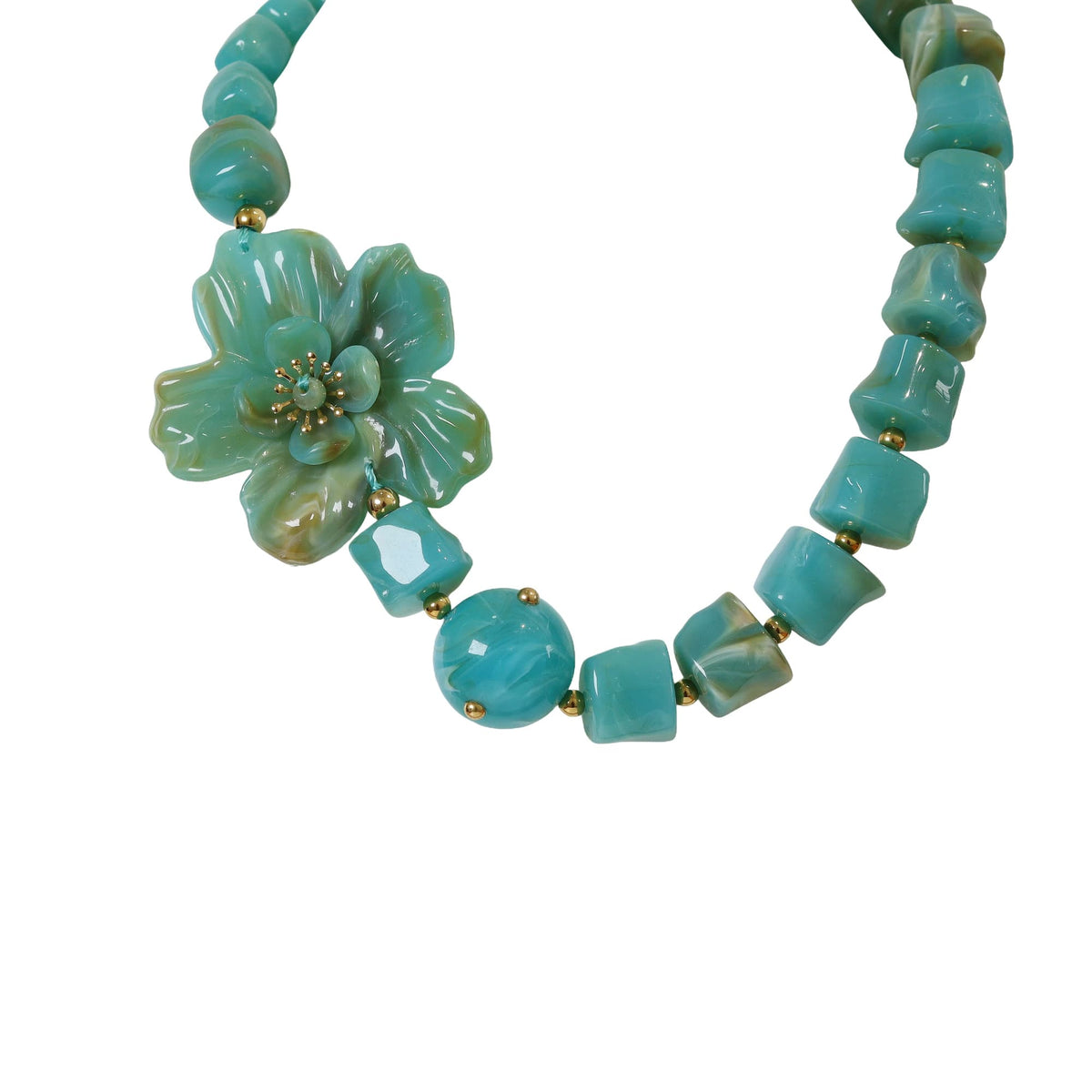 Gargantilla Flor Verde
